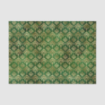 Navidades del patrón oro verde de Glam