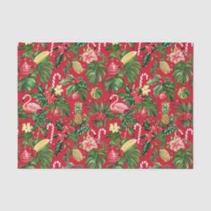 Papel De Seda Navidades del patrón tropical de julio