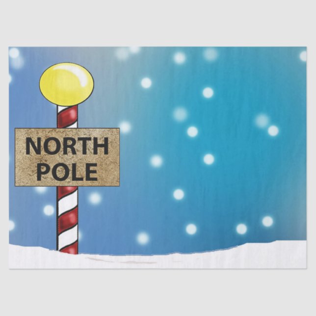 Papel De Seda Navidades del Polo Norte (Anverso)