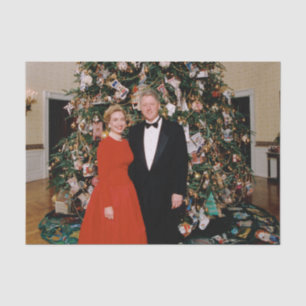 Papel De Seda Navidades del presidente estadounidense Bill Clint