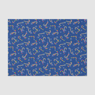 Papel De Seda Navidades del Rainbow Candy Canes