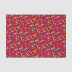 Papel De Seda Navidades del Rainbow Candy Canes