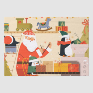 Papel De Seda Navidades del Taller de Juguetes de Santa María