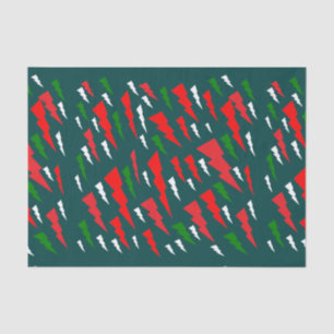 PAPEL DE SEDA NAVIDADES DISEÑAN ÁRBOLES DE ABSTRACTO ROJOS VERDE