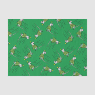 Papel De Seda Navidades divertidos adornan el Personalizado del