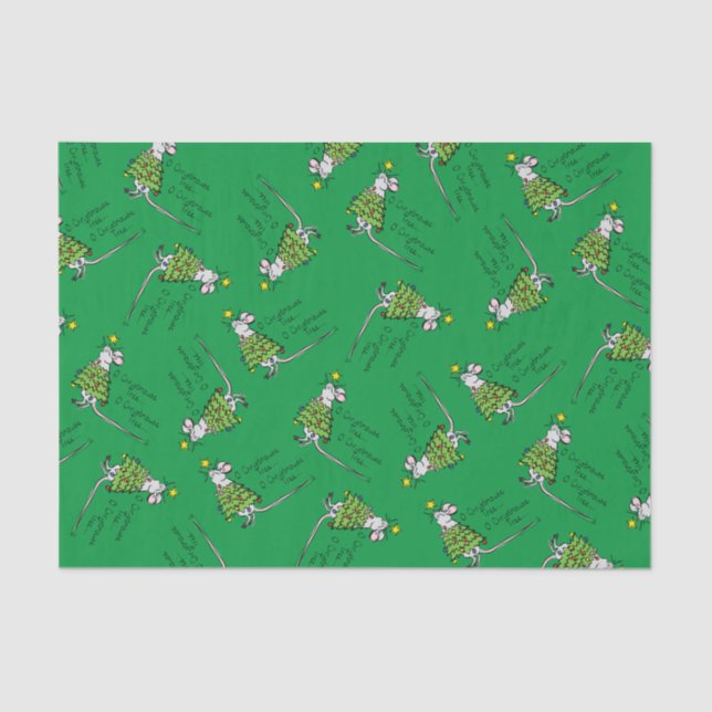 Papel De Seda Navidades divertidos adornan el Personalizado del  (Anverso)