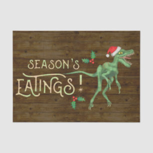 Papel De Seda Navidades divertidos comiendo dinosaurios de Veloc