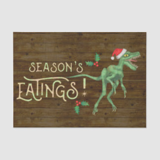 Papel De Seda Navidades divertidos comiendo dinosaurios de Veloc