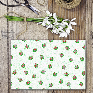 Papel De Seda Navidades divertidos esqueletan sombreros Santa en