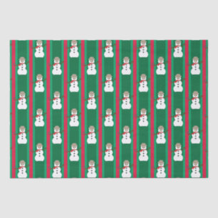 Papel De Seda Navidades divertidos y entusiastas Detective Snowm