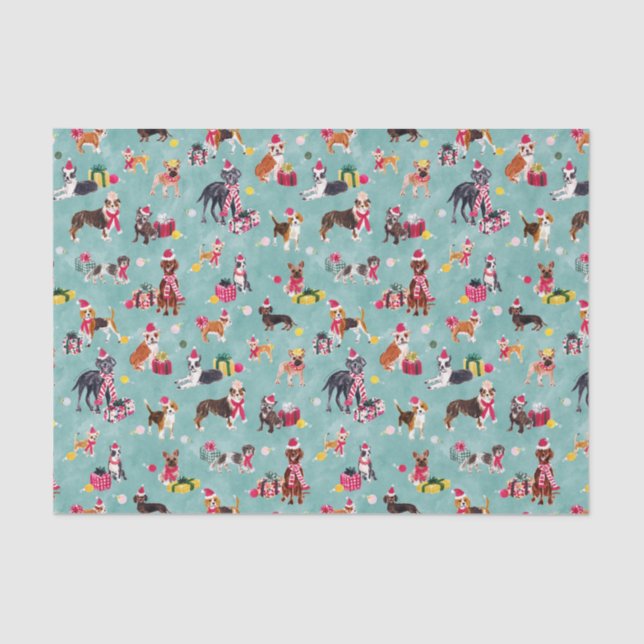 PAPEL DE SEDA NAVIDADES DOG CUTENESS (Anverso)