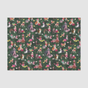 PAPEL DE SEDA NAVIDADES DOG CUTENESS EMERALD