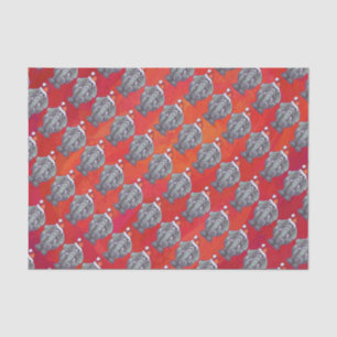 Papel De Seda Navidades Elefantes En Rojo