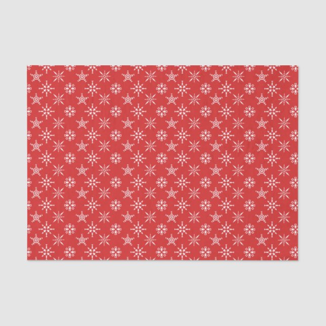 Papel De Seda Navidades Elegantes Vacaciones Modernas de Blanco  (Anverso)