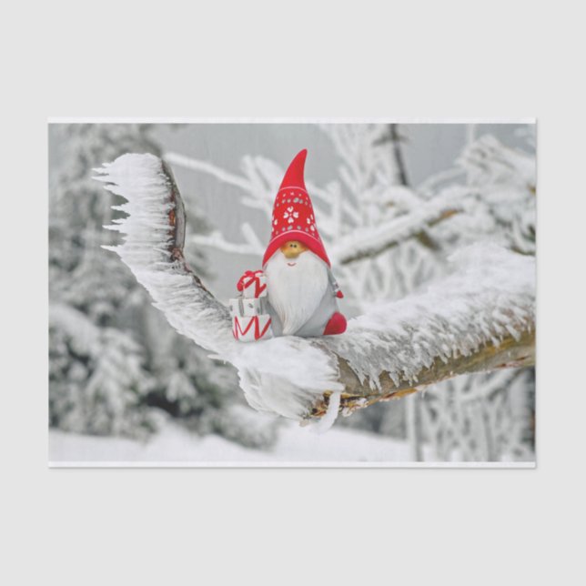 Papel De Seda Navidades Elf Snowy Trees (Anverso)