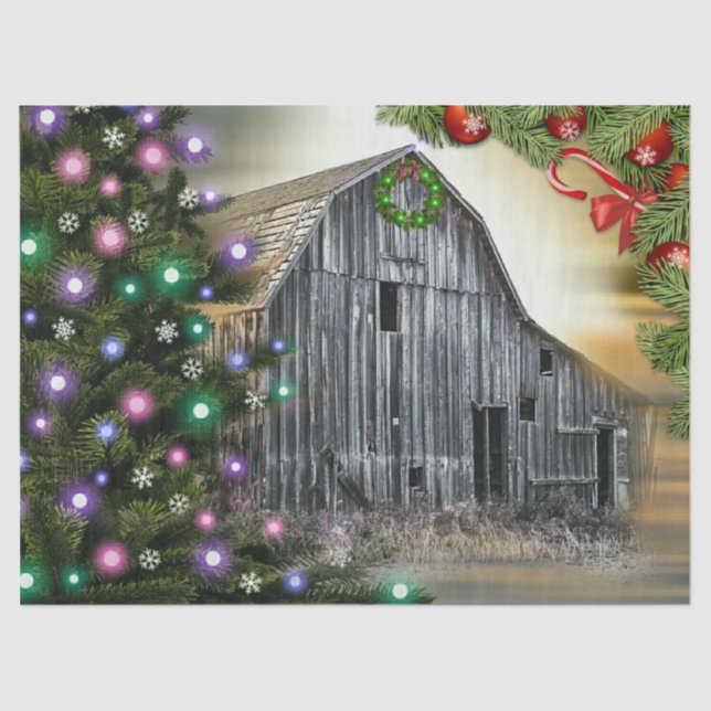 Papel De Seda Navidades En El Barn (Anverso)