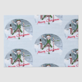 Papel De Seda Navidades en un bosque de invierno