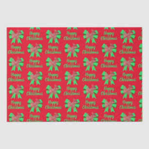 Papel De Seda Navidades escoceses de silueta rojo perro y negro