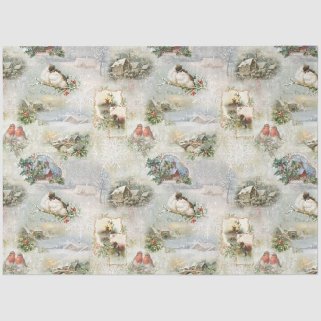 Papel De Seda Navidades espumosos y ruidosos inviernos chocan (Anverso)