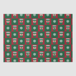 Papel De Seda Navidades Feriados Feriados Copos de Nieve