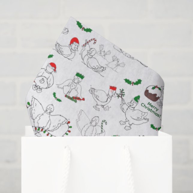 Papel De Seda Navidades festivos (Bolsa de regalo)