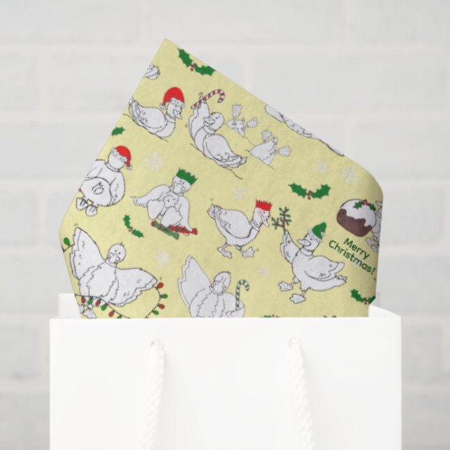 Papel De Seda Navidades festivos (Bolsa de regalo)