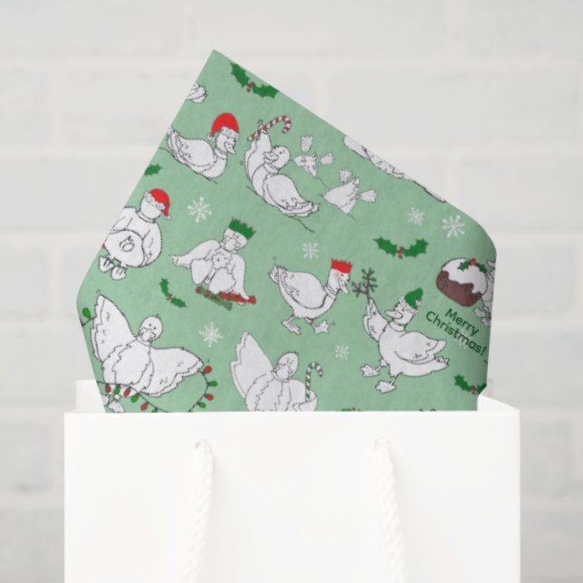 Papel De Seda Navidades festivos (Bolsa de regalo)