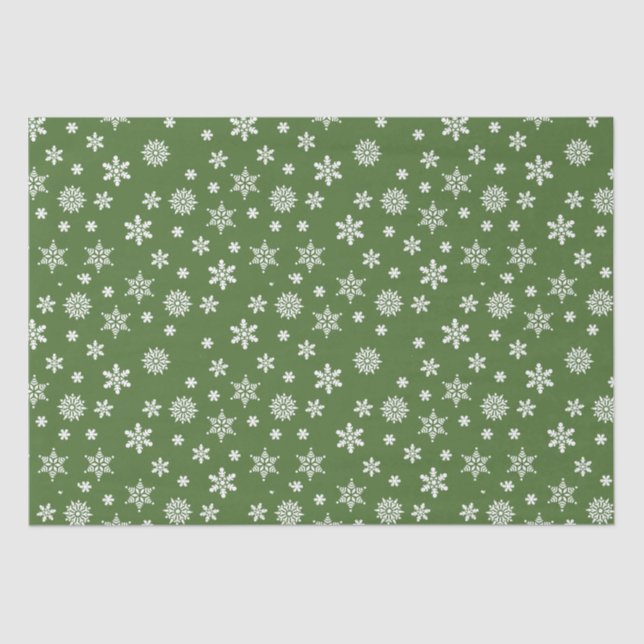 Papel De Seda Navidades festivos de Snowflake (Anverso)