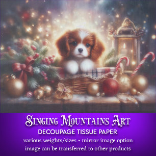 Papel De Seda Navidades festivos en cesta