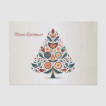 Navidades Fiesta Colorido Árbol Escandinavia Arte 