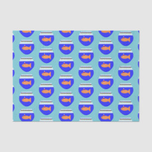 Papel De Seda Navidades Fiesta Goldfish Personalizado Tissue Pap