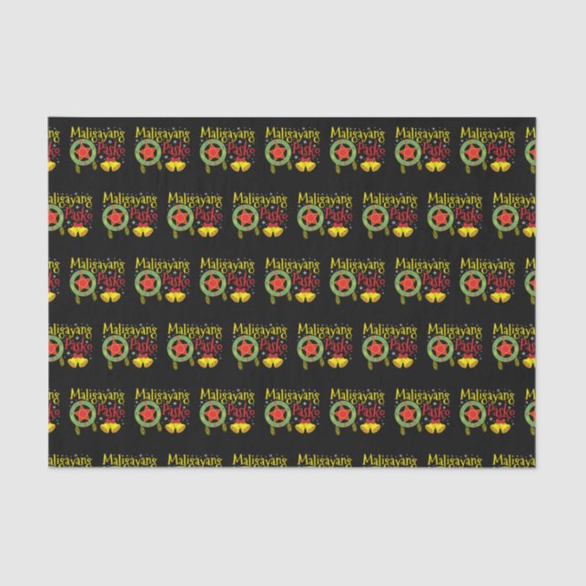 Papel De Seda Navidades filipinos Maligayang Pasko (Anverso)