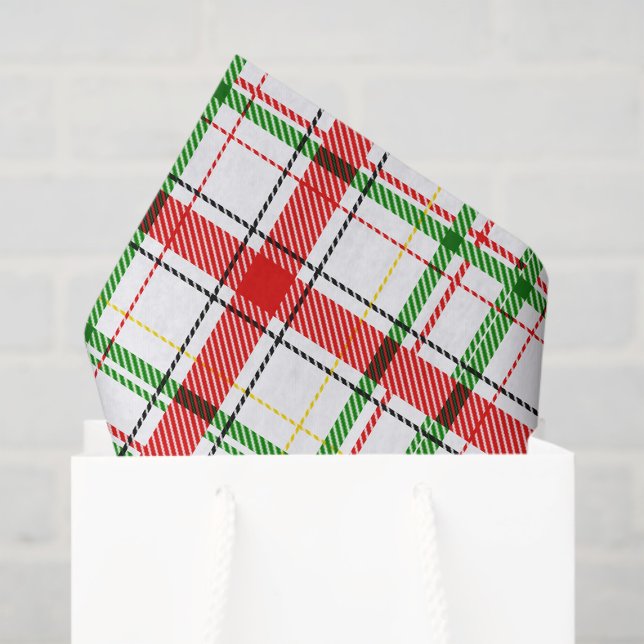 Papel De Seda Navidades Flannel Plaid Tartan Design - Blanco (Subido por el creador)