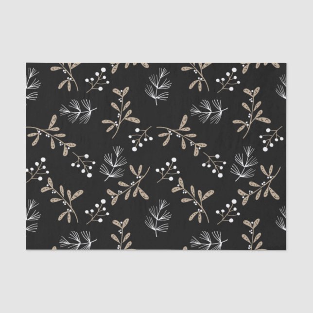 Papel De Seda Navidades florales de Rusia (Anverso)