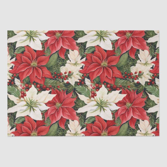 Papel De Seda Navidades Flores (Anverso)