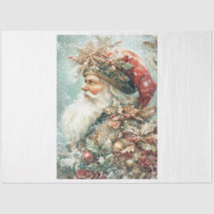 Papel De Seda Navidades Foilage Santa