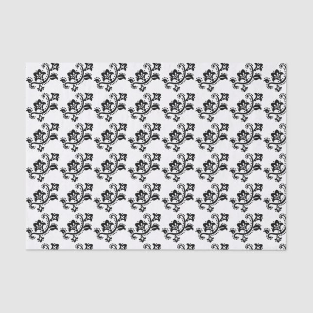 Papel De Seda NAVIDADES FOLK ART PATTERN Tissue Paper (Anverso)