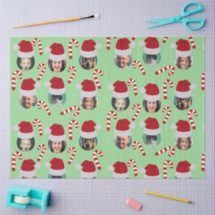 Papel De Seda Navidades Funny Family Photo Santa Hats