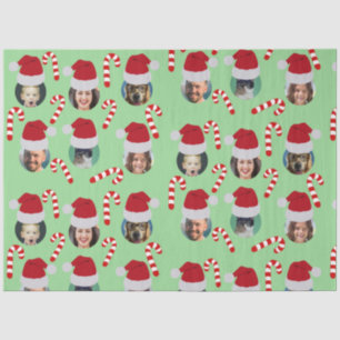 Papel De Seda Navidades Funny Family Photo Santa Hats