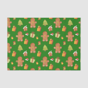 Papel De Seda Navidades Galletas de pan de jengibre y regalos ve