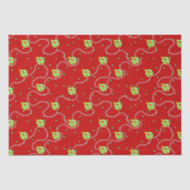 Papel De Seda Navidades Garland y Ornament_red