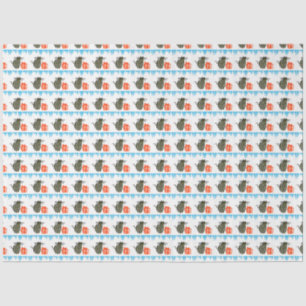 Papel De Seda Navidades Gatos, Presentes y Ciclos de Hielo