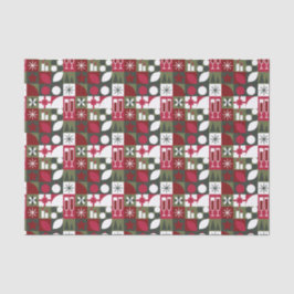 Papel De Seda Navidades geométricos