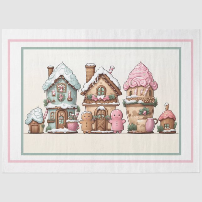 Papel De Seda Navidades Gingerbread (Anverso)