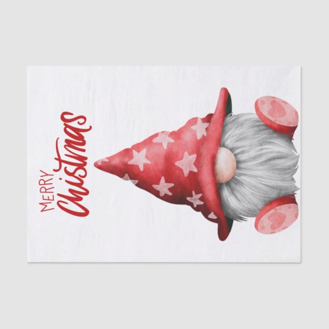 Papel De Seda Navidades Gnome (Anverso)
