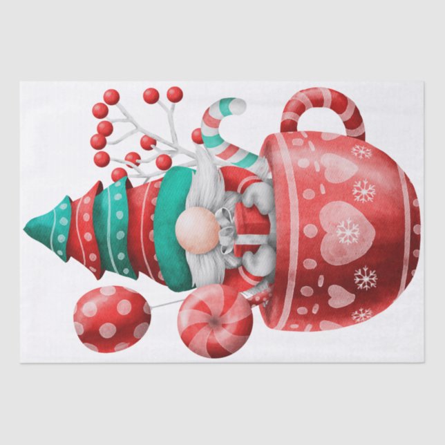 Papel De Seda Navidades Gnome (Anverso)