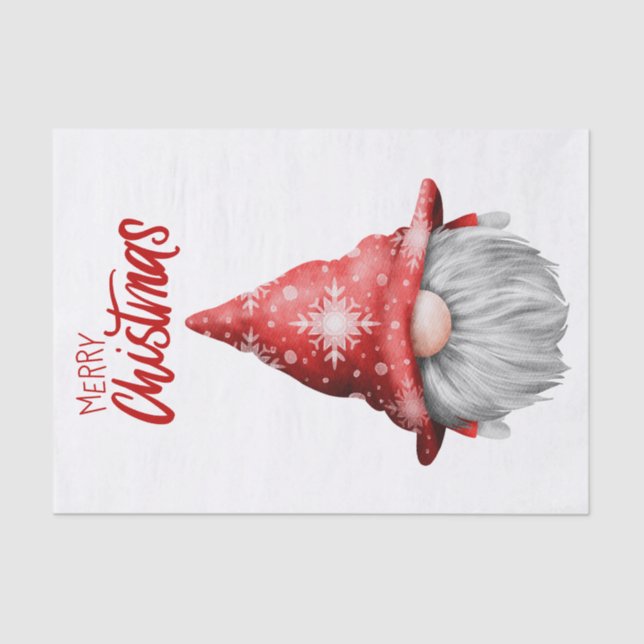 Papel De Seda Navidades Gnome (Anverso)