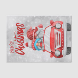 Papel De Seda Navidades Gnome Car