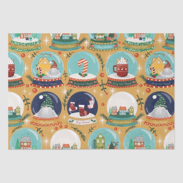 Papel De Seda Navidades Gnome//Gingerbread House// (Anverso)