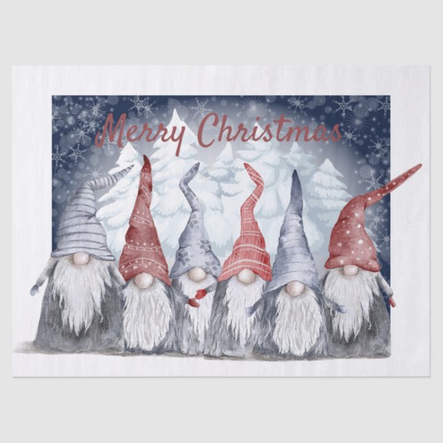 Papel De Seda Navidades Gnomes (Anverso)